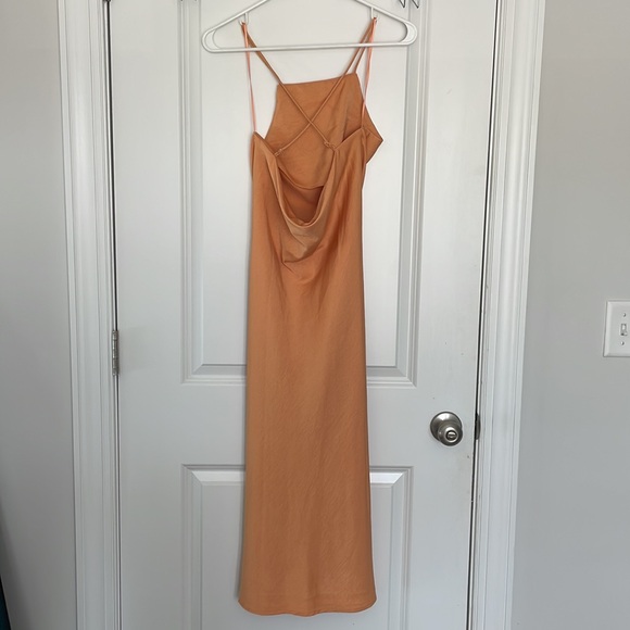Sage The Label Apricot Midi Slip Dress Size XS - Picture 4 of 5